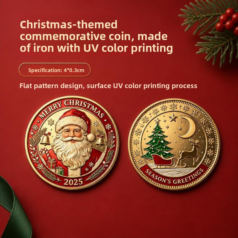 Christmas-themed commemorative coin
