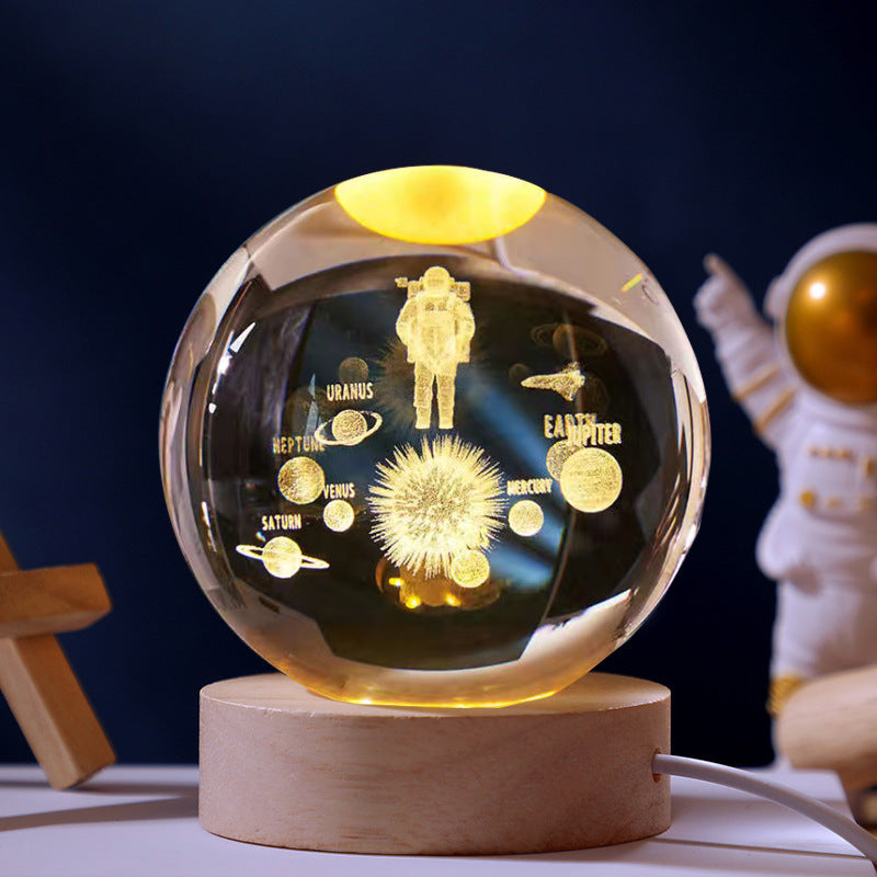 Galaxy Crystal Ball night light