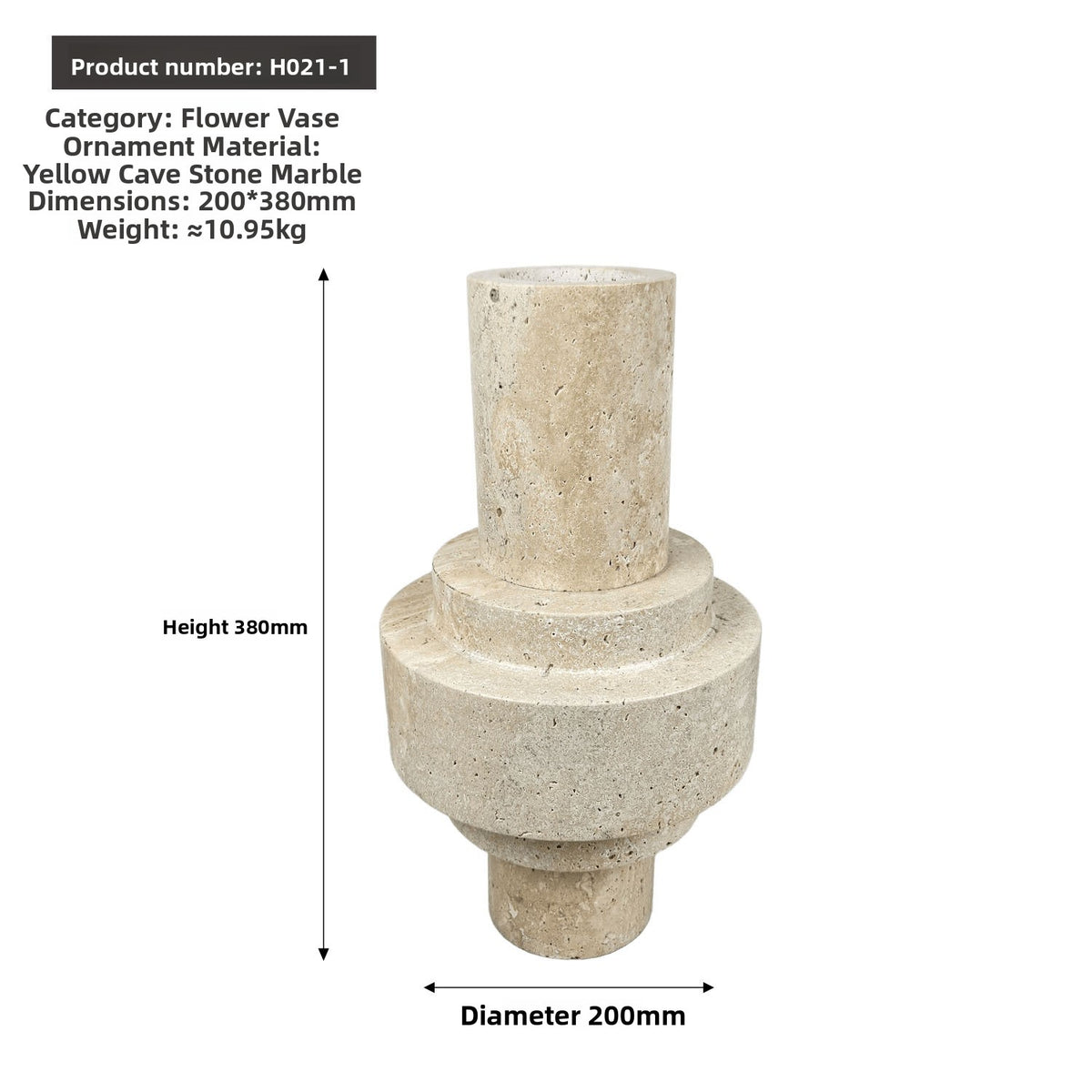 Modern Minimalist Stone Flower Vase