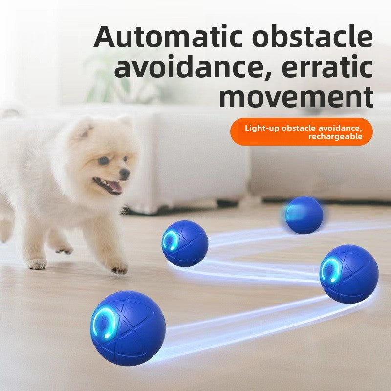 Interactive Self-Rolling Dog Toy