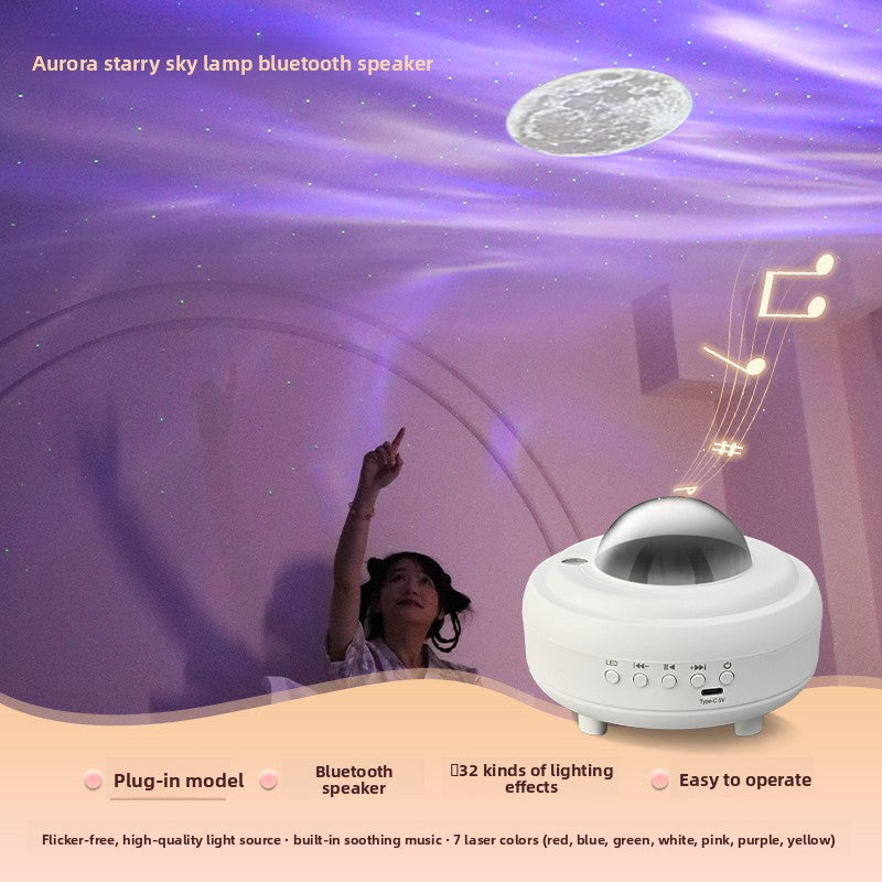 Star Projector Lamp with Bluetooth Speaker
