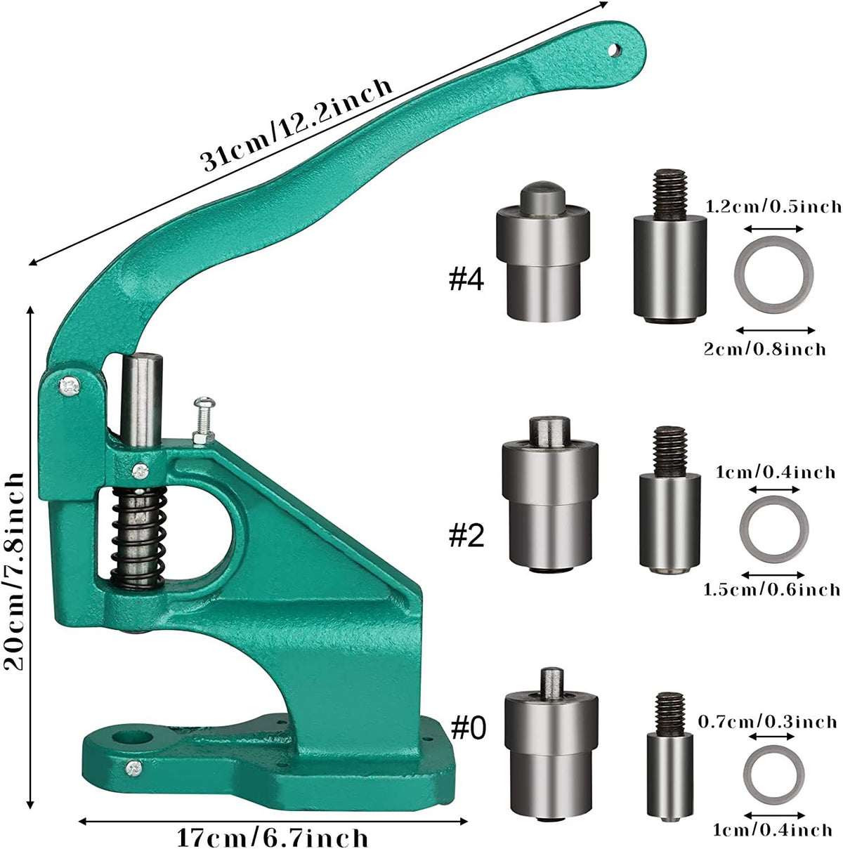 Manual Hole Punch Press Tool Kit