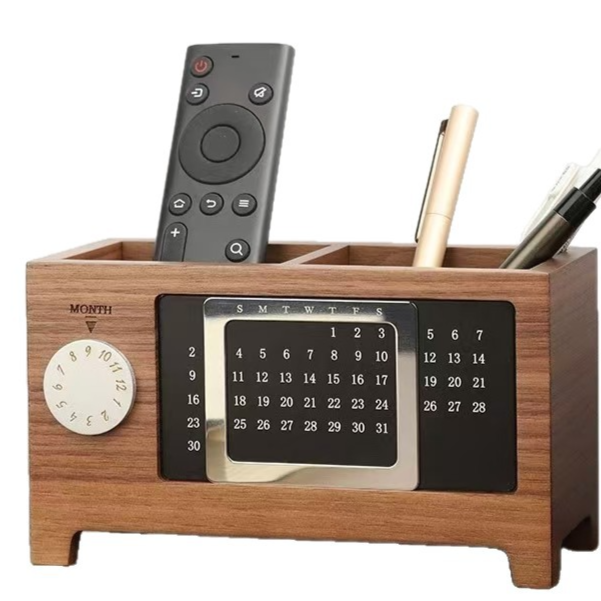 Wooden desktop organizer