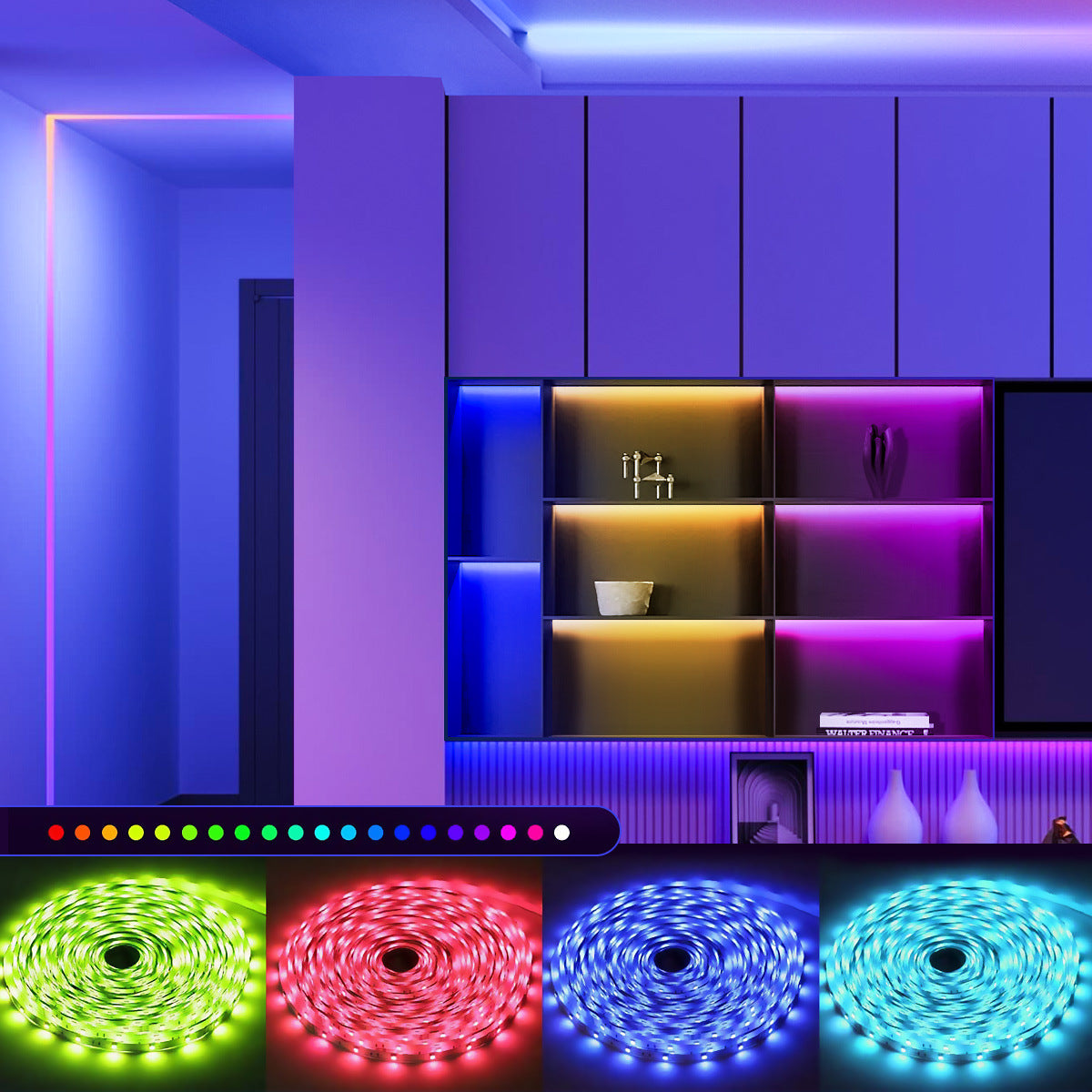 USB RGB LED Light Strip with Music Sync