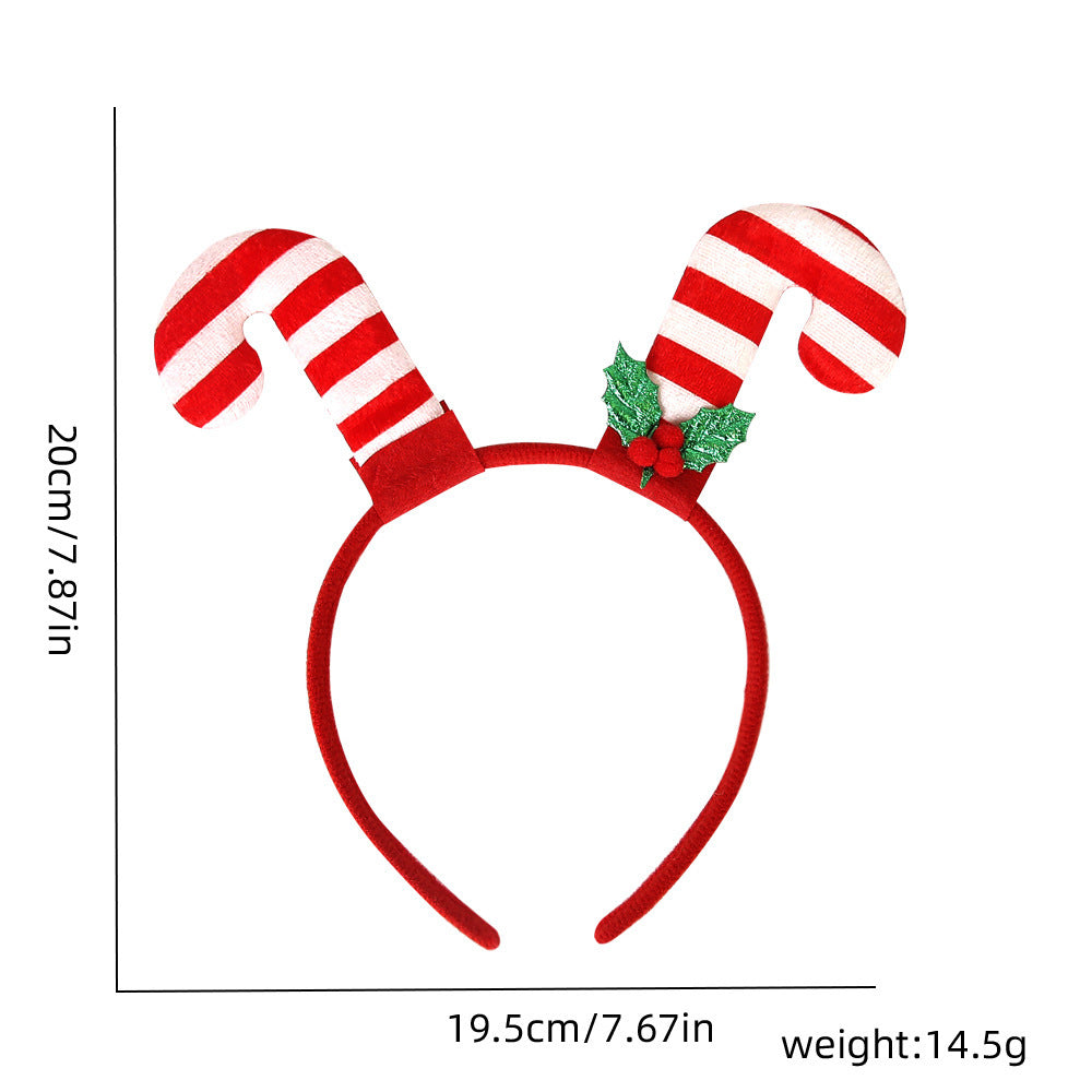 Christmas Party Headband Fun Santa Hat Reindeer Antlers Hair Accessories