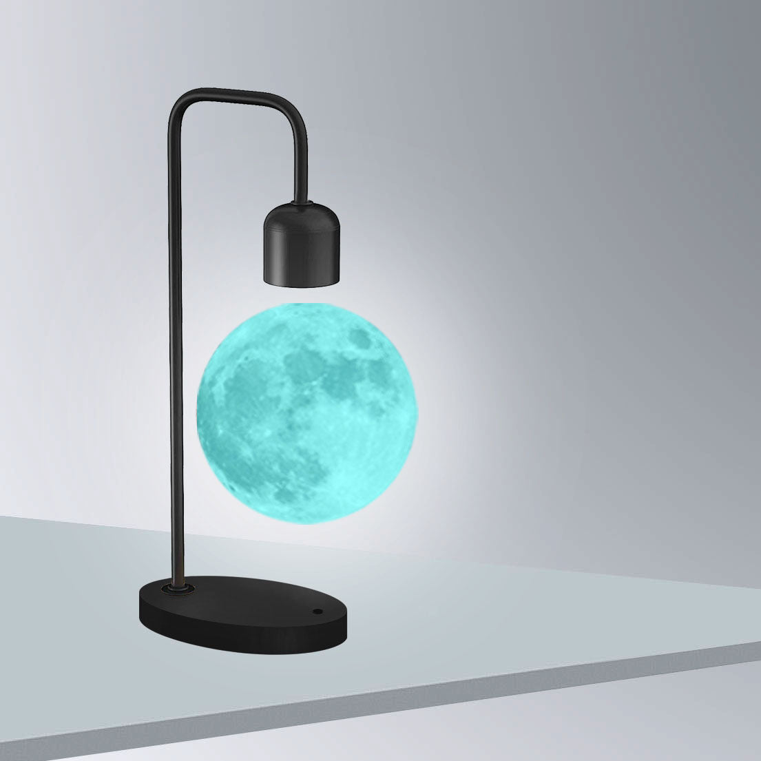 Magnetic Levitation Moon Lamp with Wireless Charging