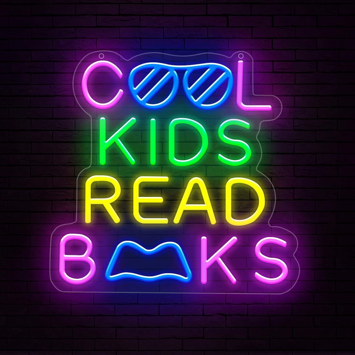 Dimmable LED Reading Neon Sign Wall Decor Light