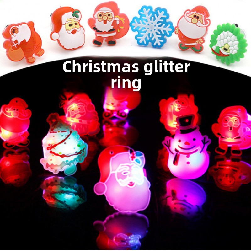 LED Glow Party Finger Rings for Halloween Christmas
