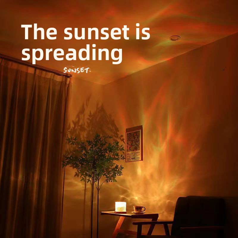Dynamic Water Ripple Star Projection Atmosphere Lamp
