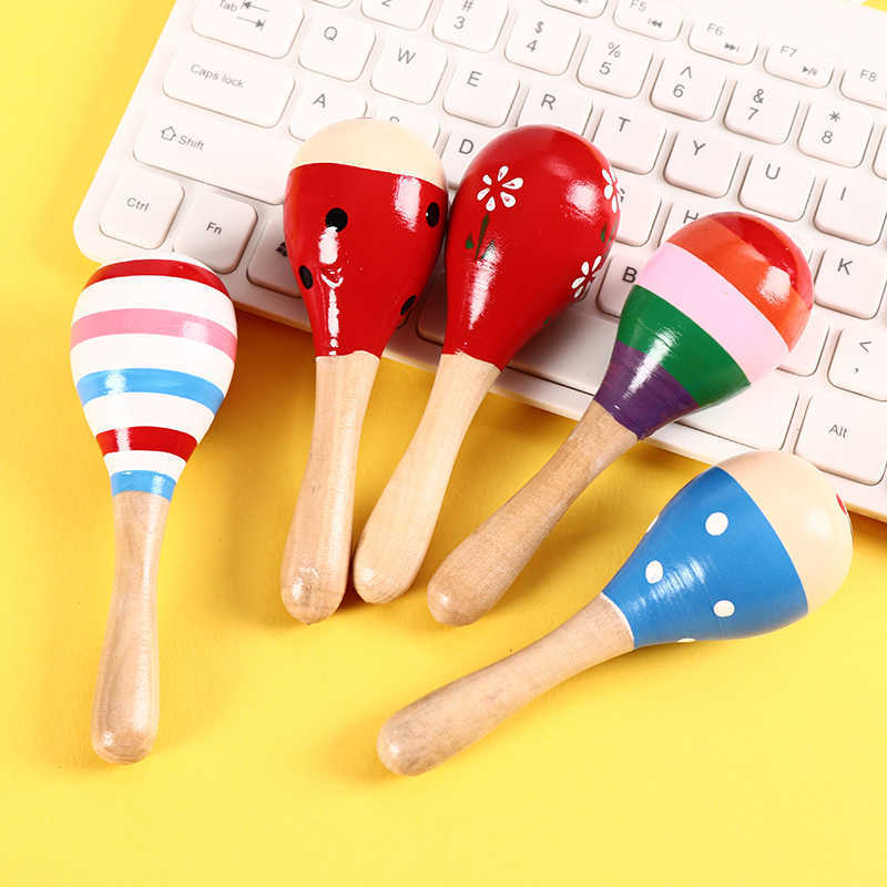 Wooden Sand Hammer Music Toy