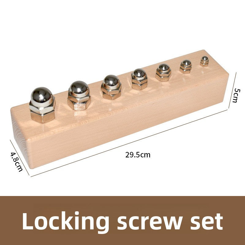 Children Montessori Screw Combination Workbench Toy