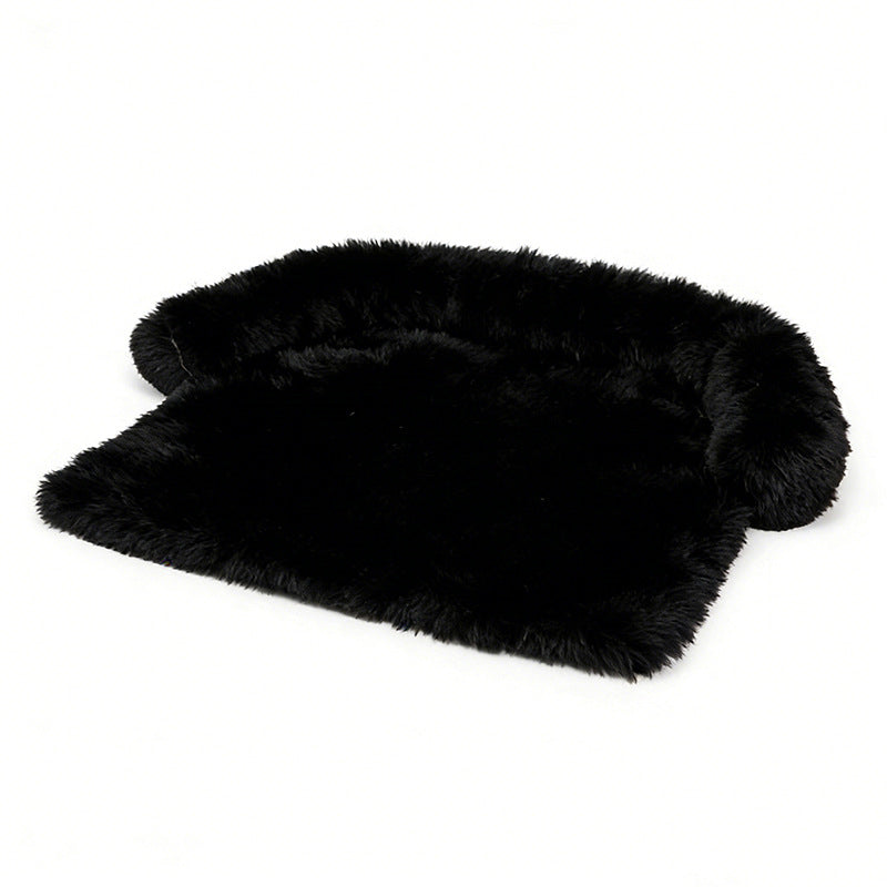 Fuzzy Pet Blanket Bed for Dogs and Cats