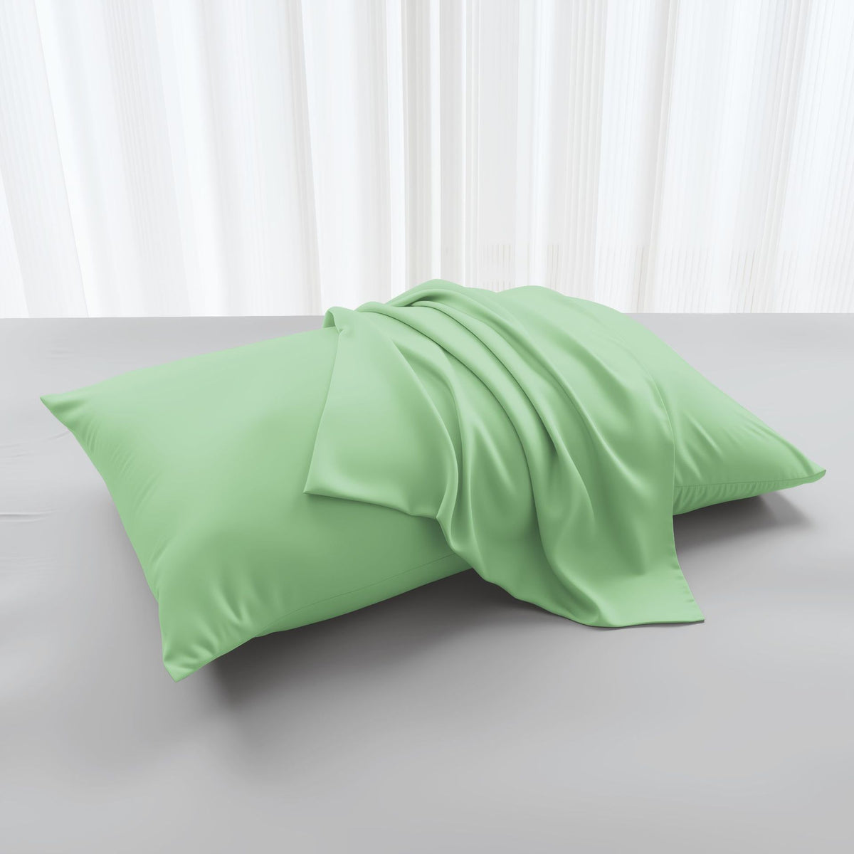 Bamboo fiber pillowcase cold solid color pillowcase