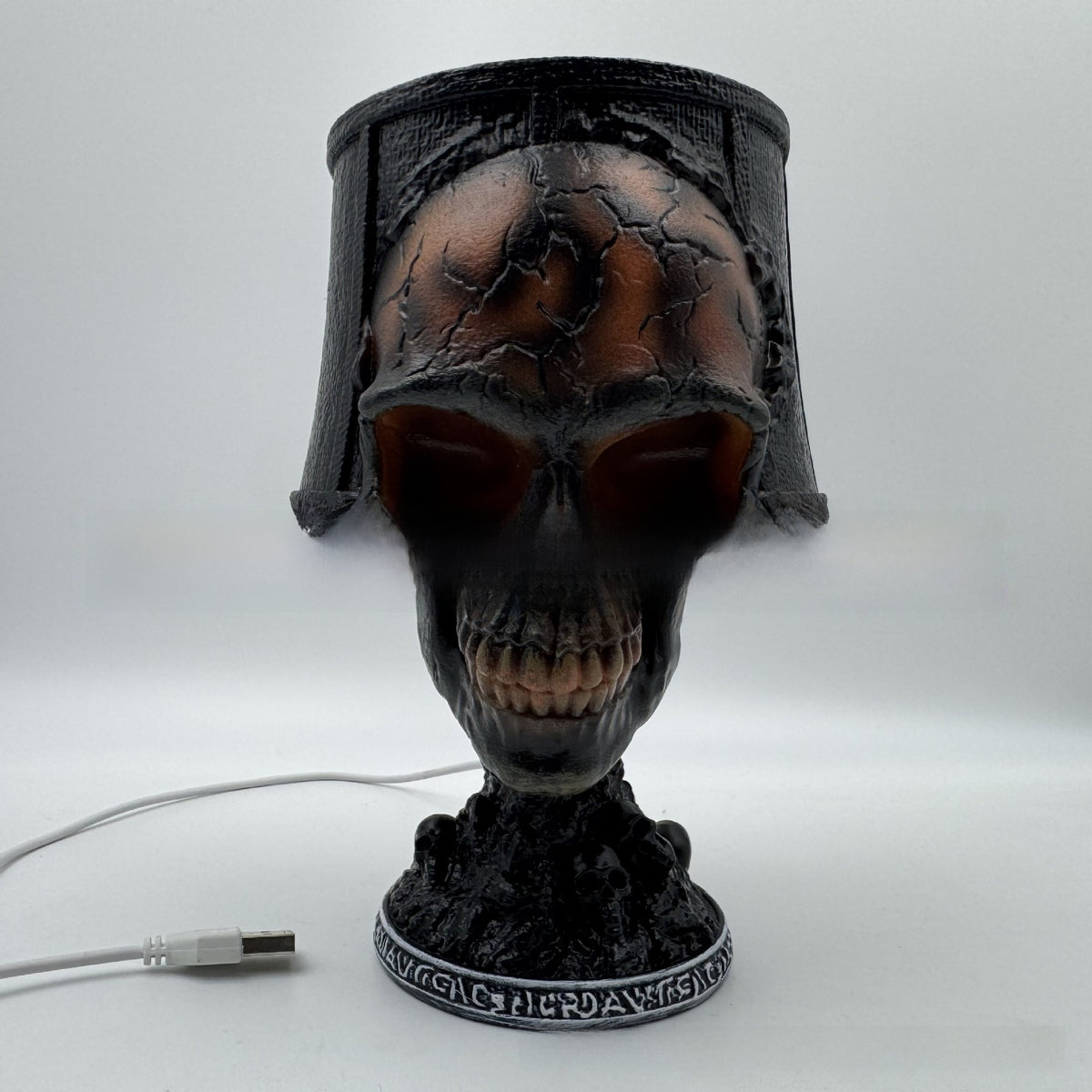 Lava Stone Skull Decorative Lamp