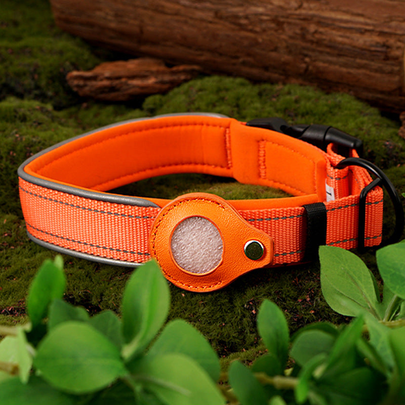 Nylon Pet Collar with Tracker Holder