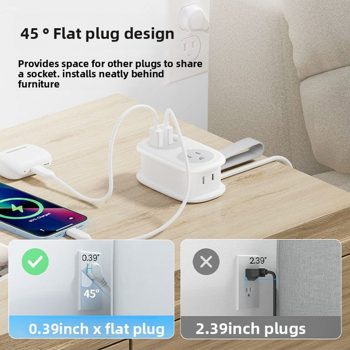 USB Power Strip with Multi-Port Charging