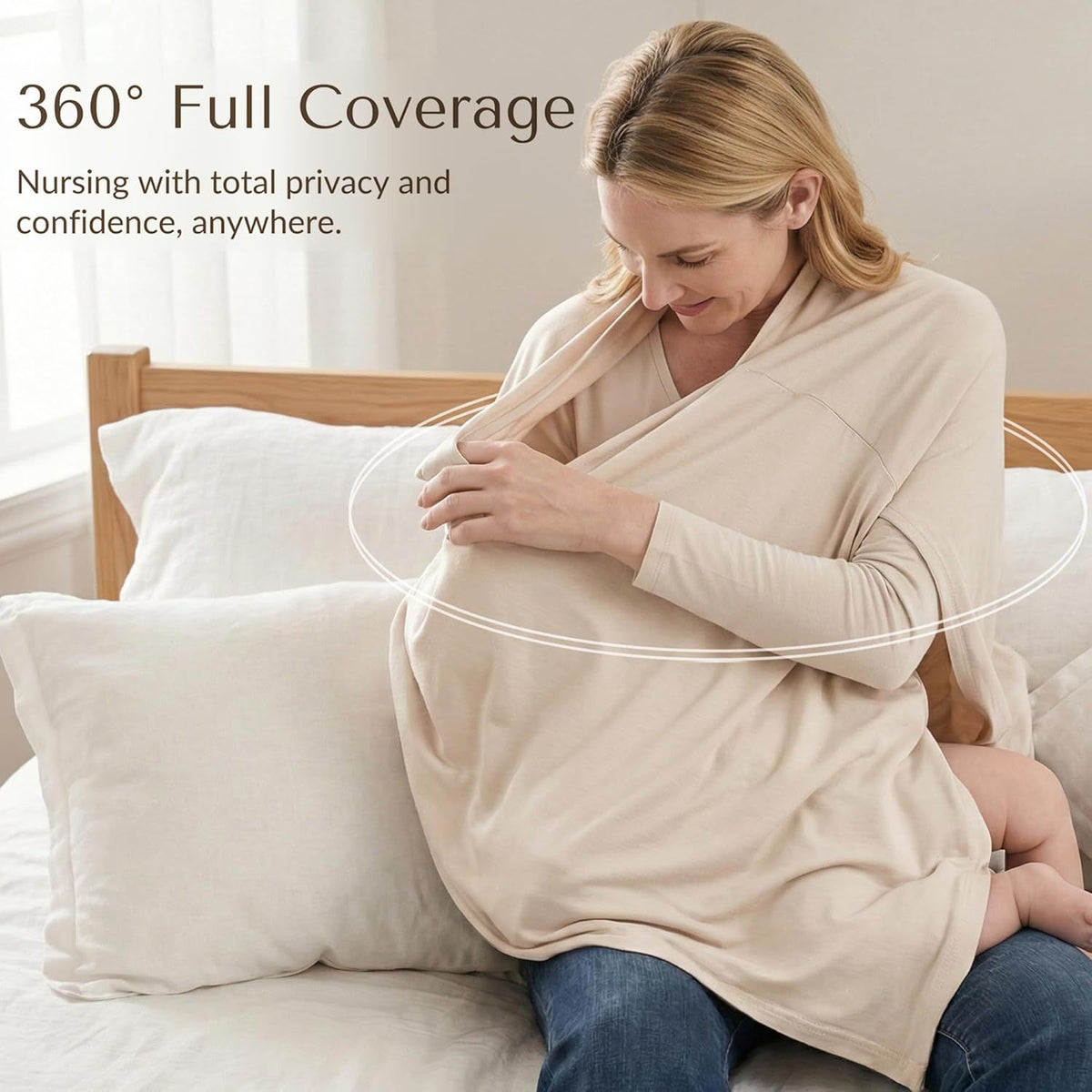 360 degree multifunctional nursing scarf baby wrap towel nursing towel