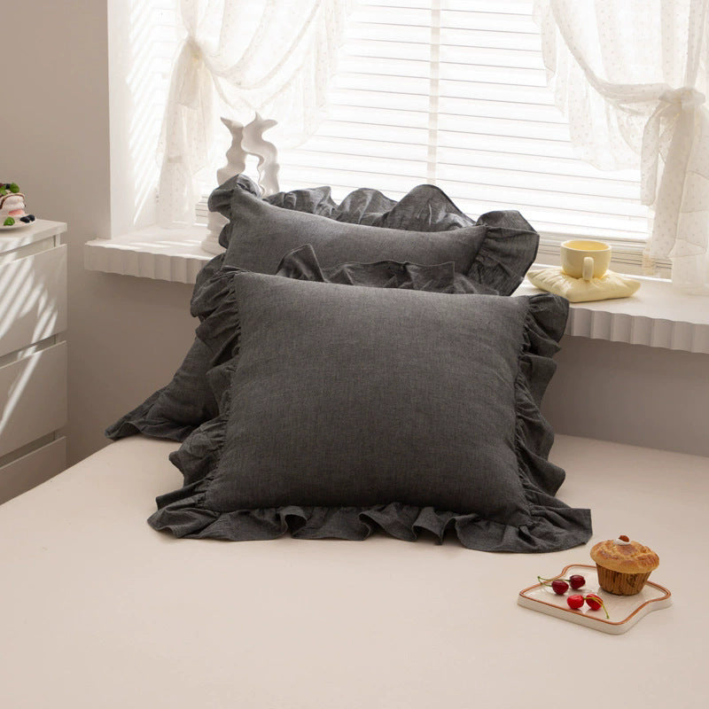 Solid color sofa throw blanket