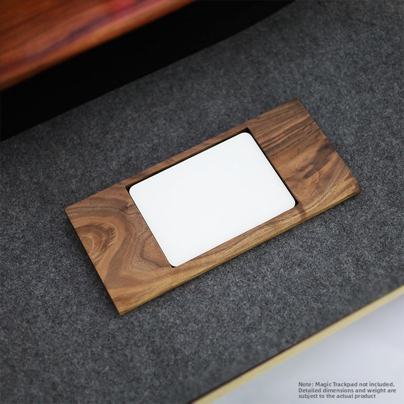 Walnut Wood Keyboard and Touchpad Stand with Wrist Rest