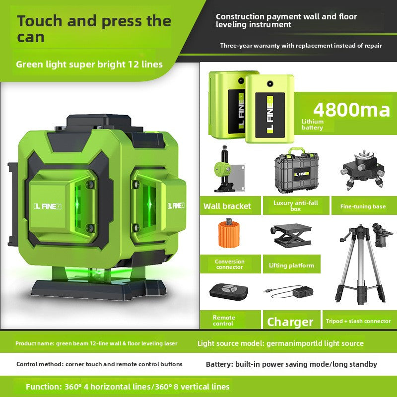 Green Laser Level 12/16 Line