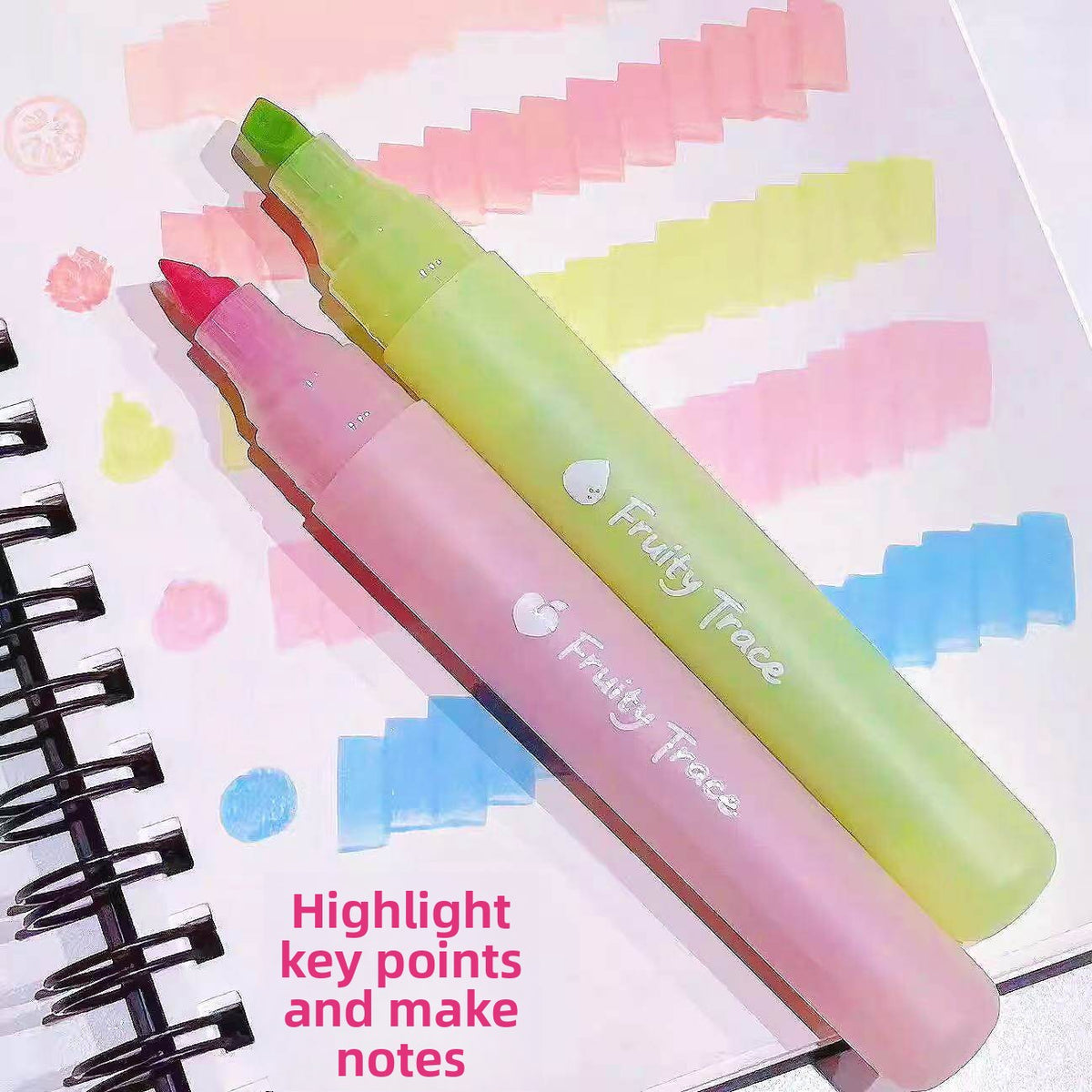 Fruit Scented Colorful Fluorescent Highlighter Set for Students