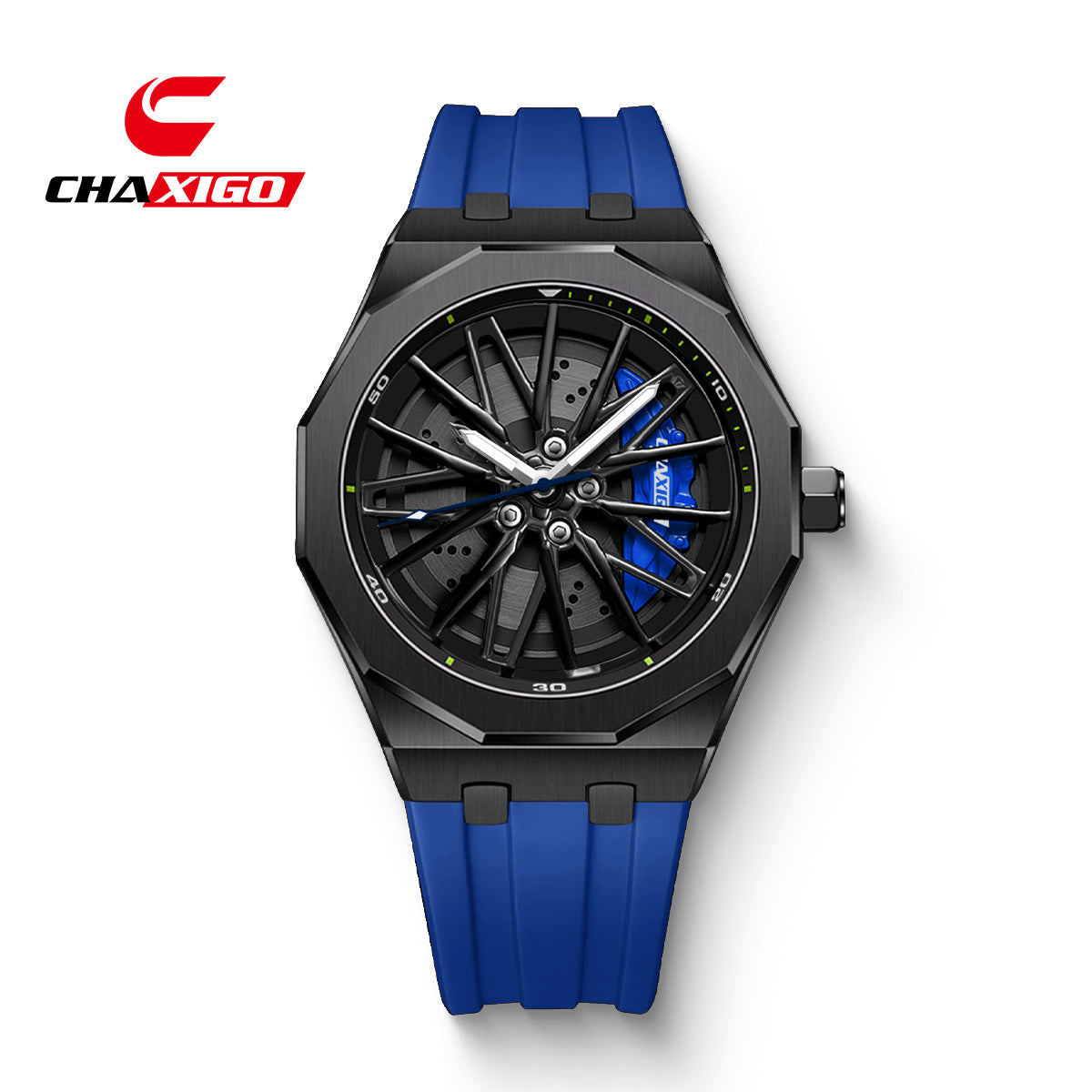 Mens Rotating Bezel Quartz Watch Waterproof