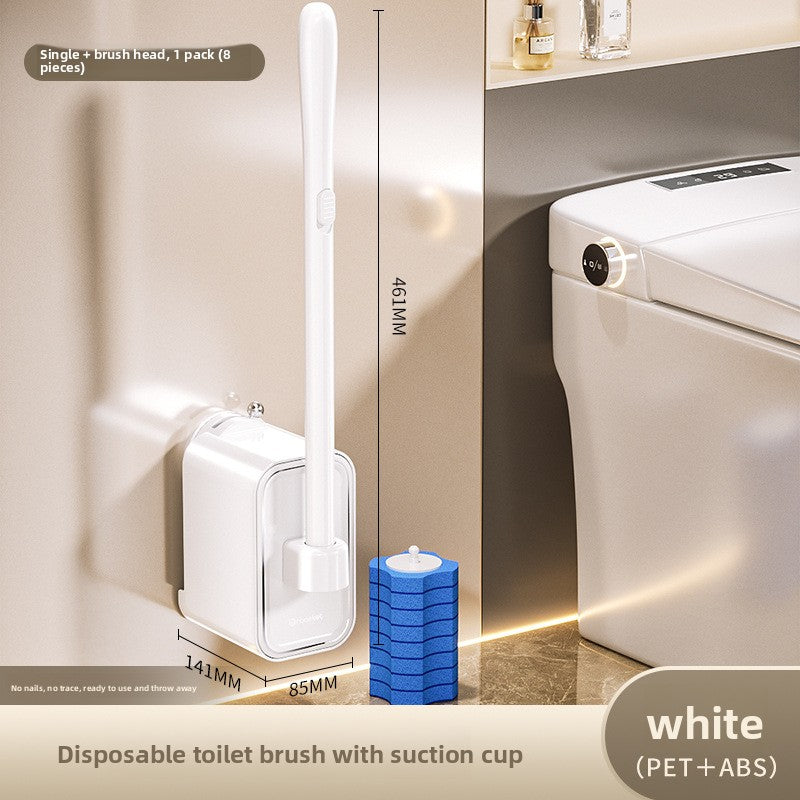 Suction Cup Disposable Toilet Brush Toilet Household