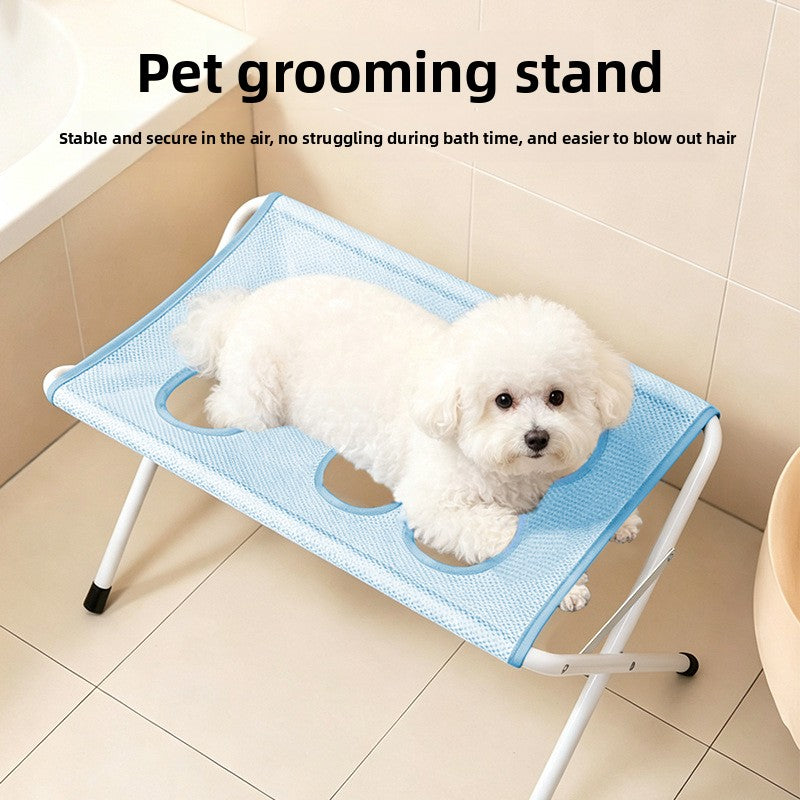 Cat bathing rack