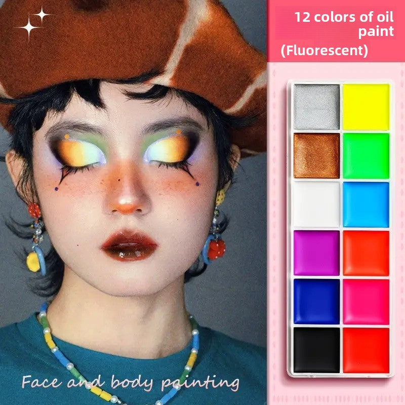 Oil-Based Face Paint Set for Stage and Events
