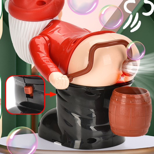 Christmas electric bubble machine toy