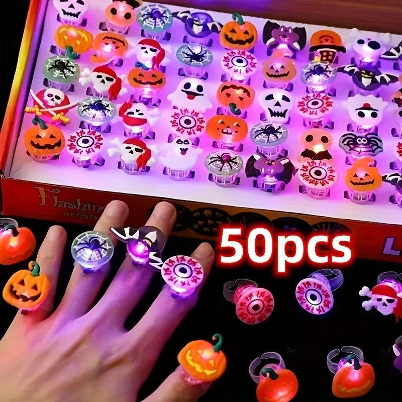 LED Glow Party Finger Rings for Halloween Christmas