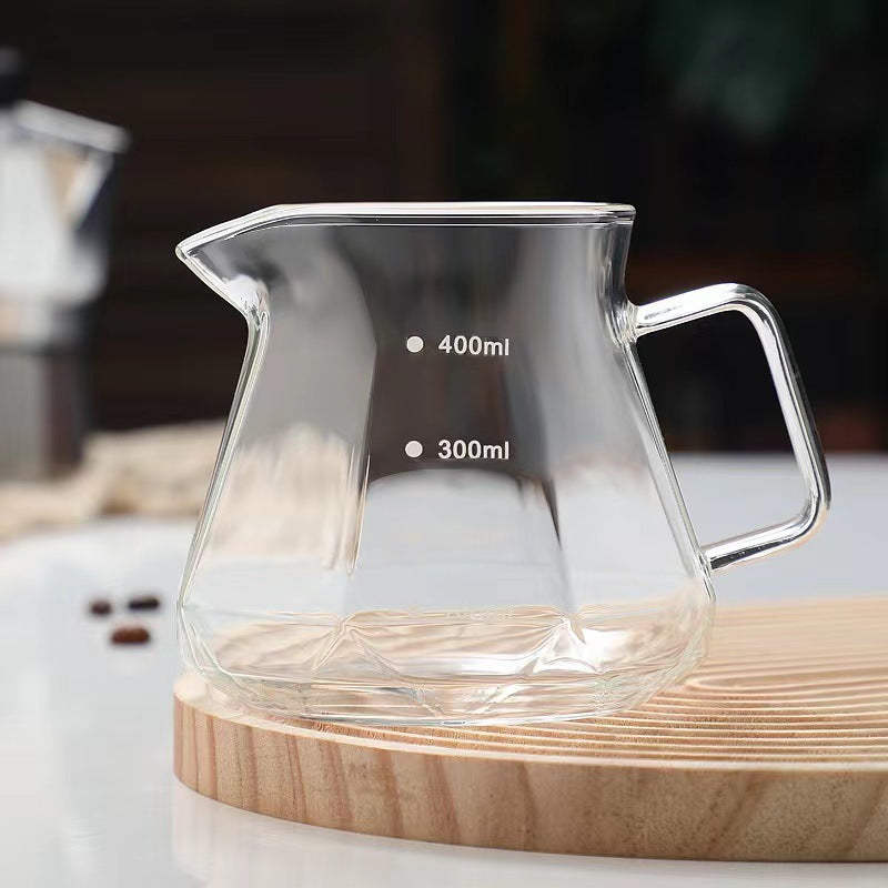 Glass coffee filter cup
