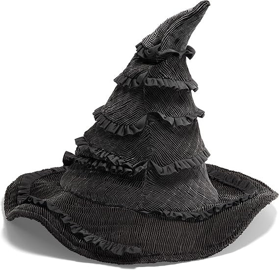Velvet Witch Hat with Decorations for Halloween Party Costume Accessory