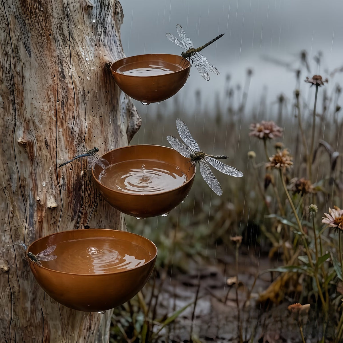 Hanging Garden Bird Feeder and Bath