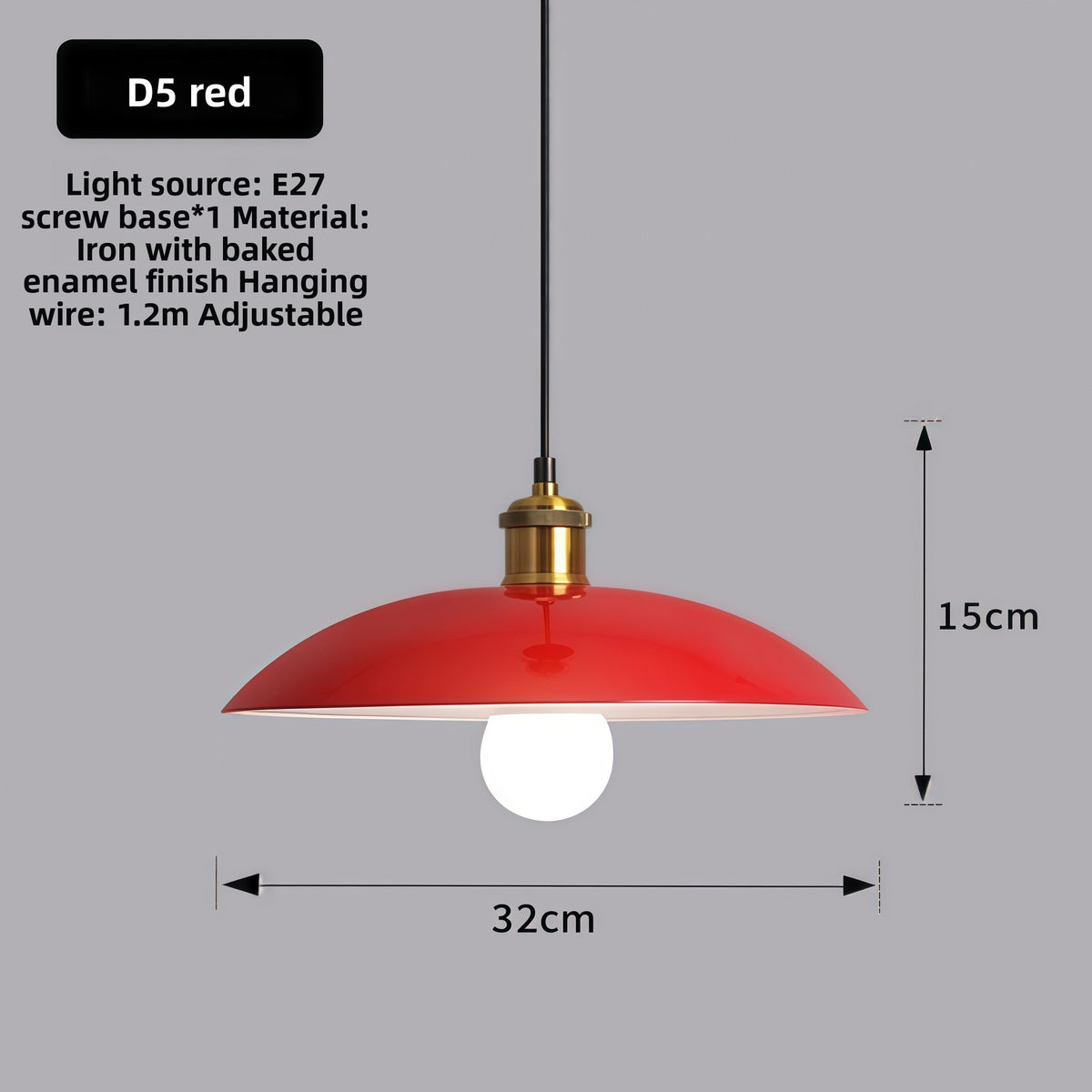 Retro Industrial Iron Pendant Lamp Chandelier