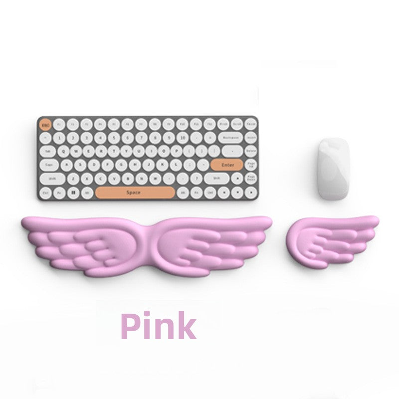 Creative Angel Wings Silicone Keyboard Wrist Rest Ergonomic Office Non-Slip Wrist Support