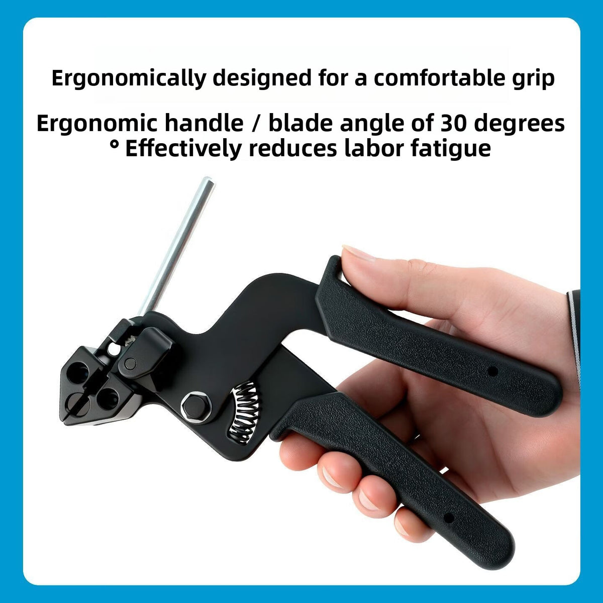 Self-locking stainless steel cable tie tool