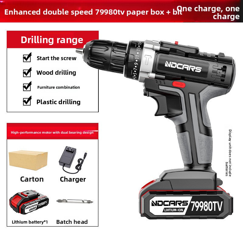 Lithium Cordless Drill Driver with Impact Function