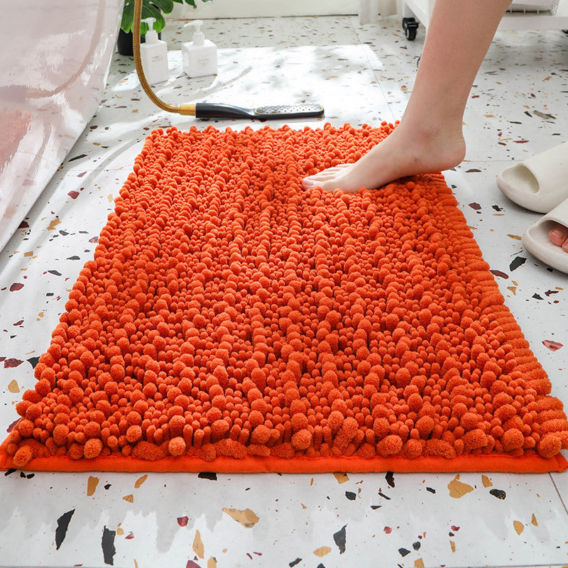 Thick Absorbent Chenille Bath Mat Non Slip Long Pile Home Floor Rug Machine Washable