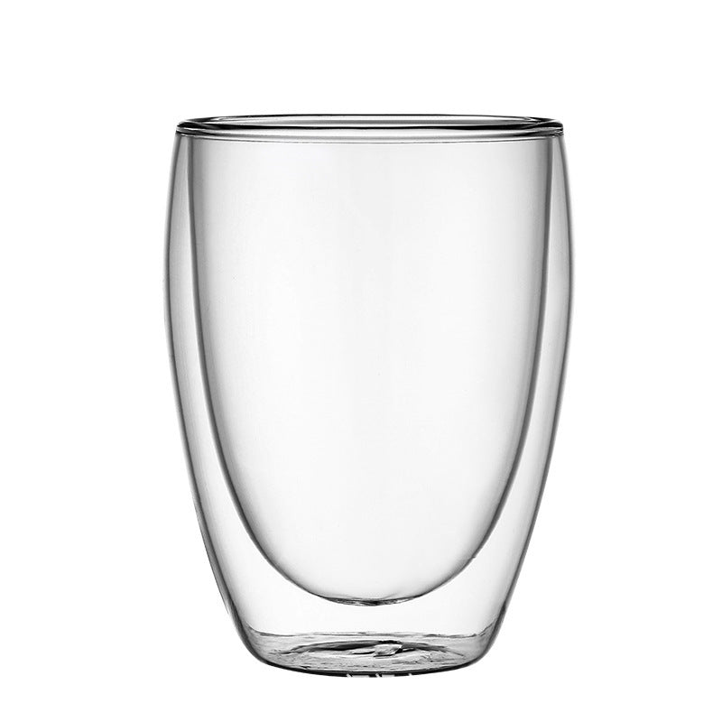 Double-Wall Borosilicate Glass Christmas Cup with Lid