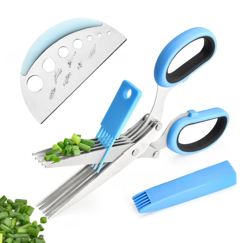 Multi-Layer Stainless Steel Herb Scissors