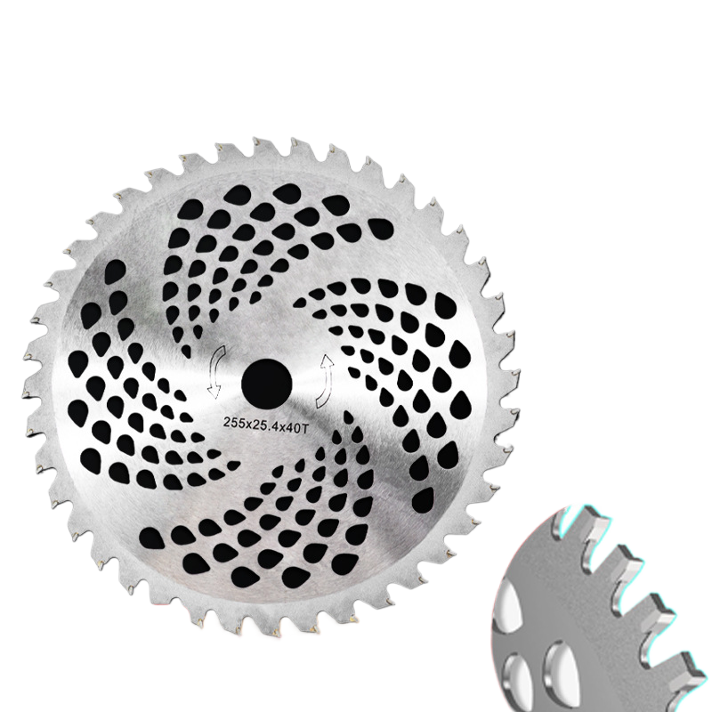 Lawn mower saw blades for weeding and shrub removal