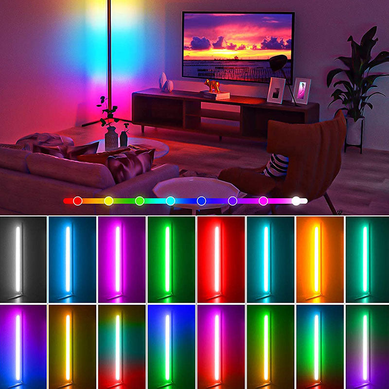 Smart RGB LED Floor Lamp with Bluetooth/Wi-Fi Control