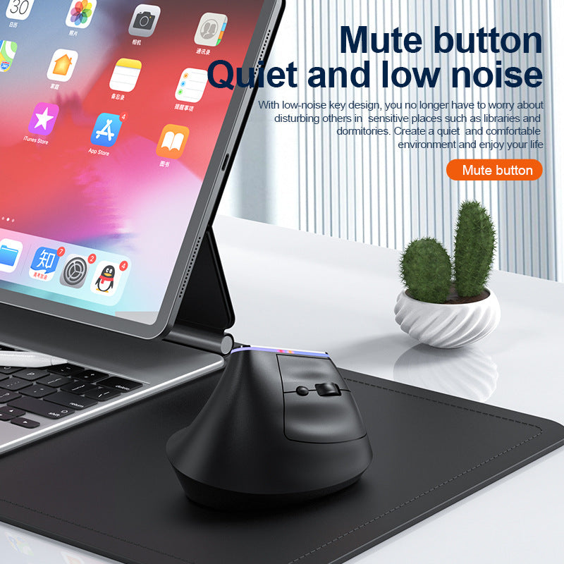 Ergonomic Vertical Wireless Mouse with Silent Click