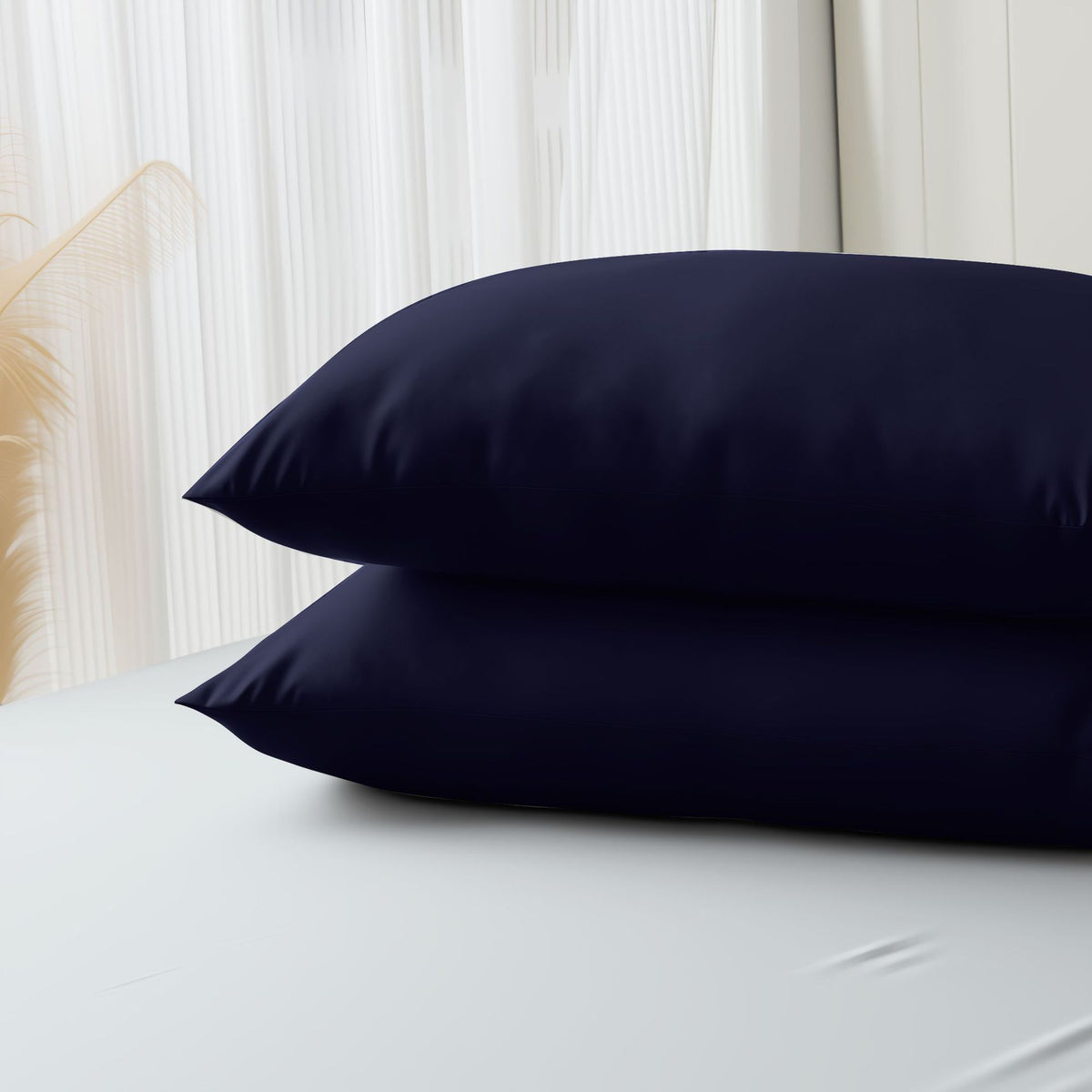 Bamboo fiber pillowcase cold solid color pillowcase