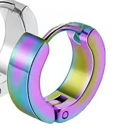 Men's Punk Style Stainless Steel Hoop Earrings