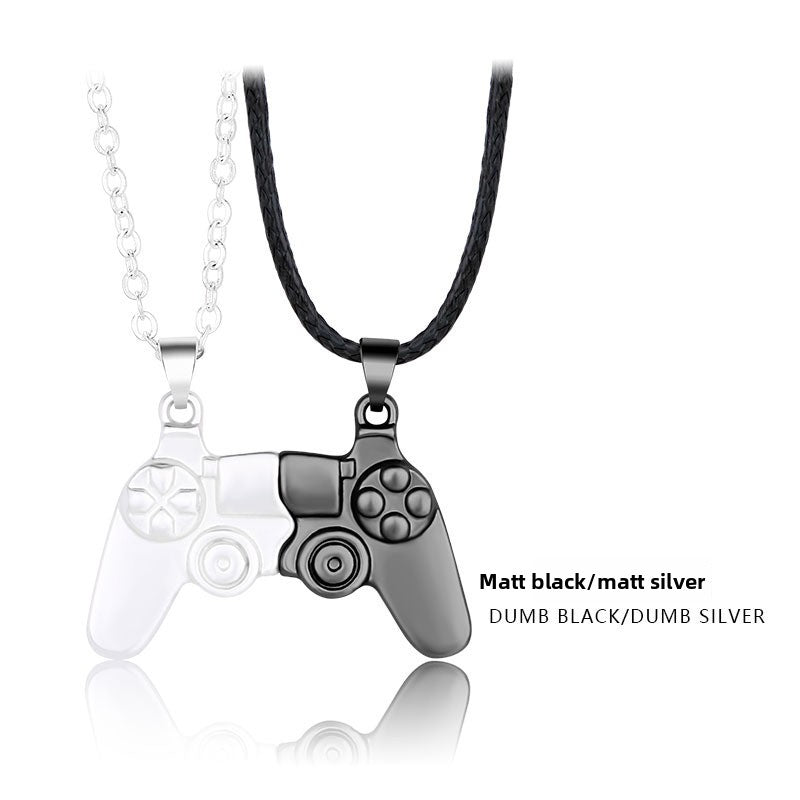 Magnetic Game Controller Couple Necklace