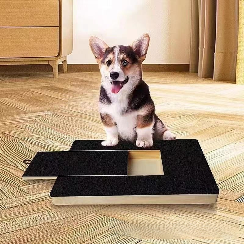 Wooden Dog Scratching Board with Pull-Out Nail File