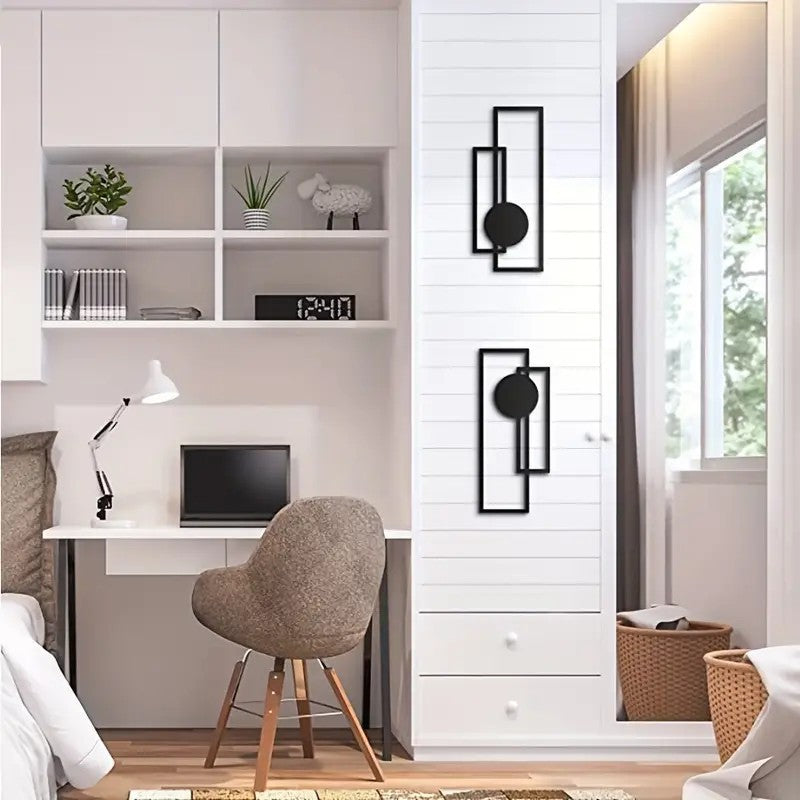 Modern Geometric Metal Wall Art