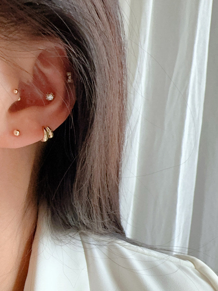 10K Gold Teardrop Ear Cuff